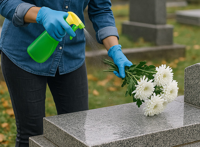 entretien et fleurissement de tombe